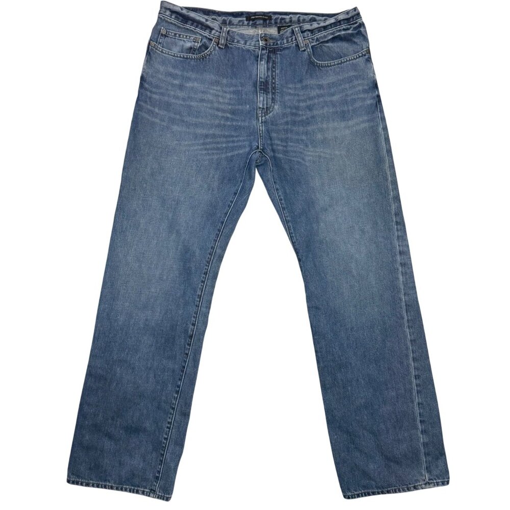 John Varvatos USA Medium Wash Blue Denim Straight Jeans Men's size 38RG